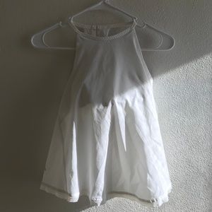 Lululemon white yoga tank with built in bra!
